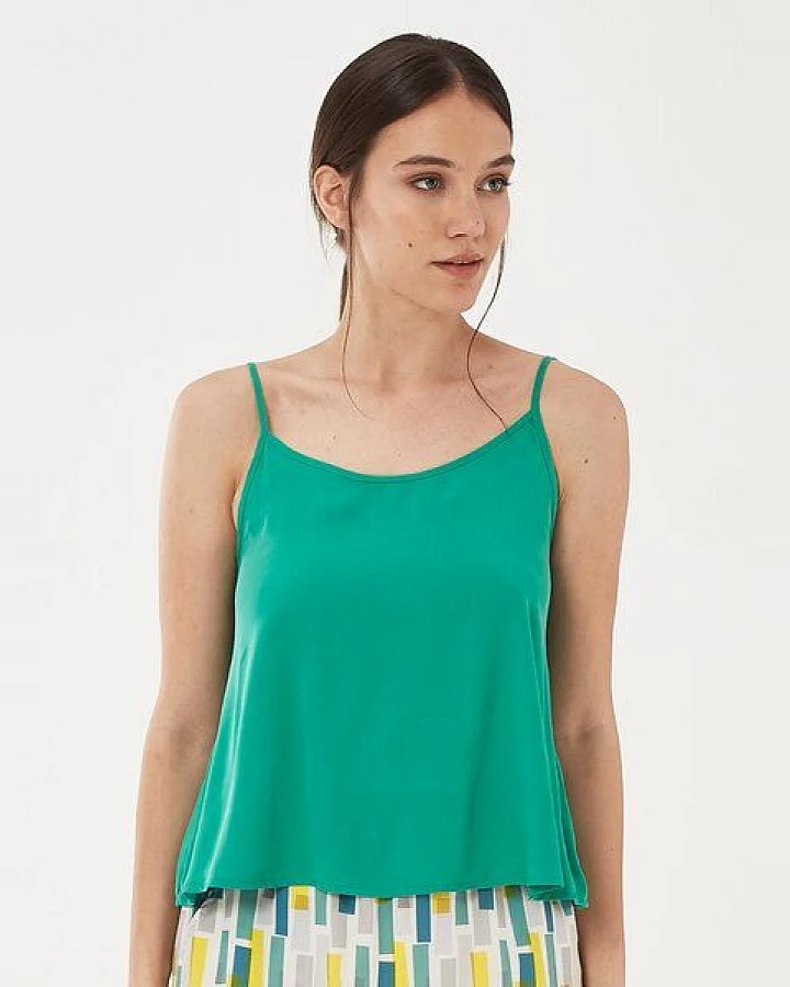 ORGANICATION Spaghettiträger-Top aus Tencel