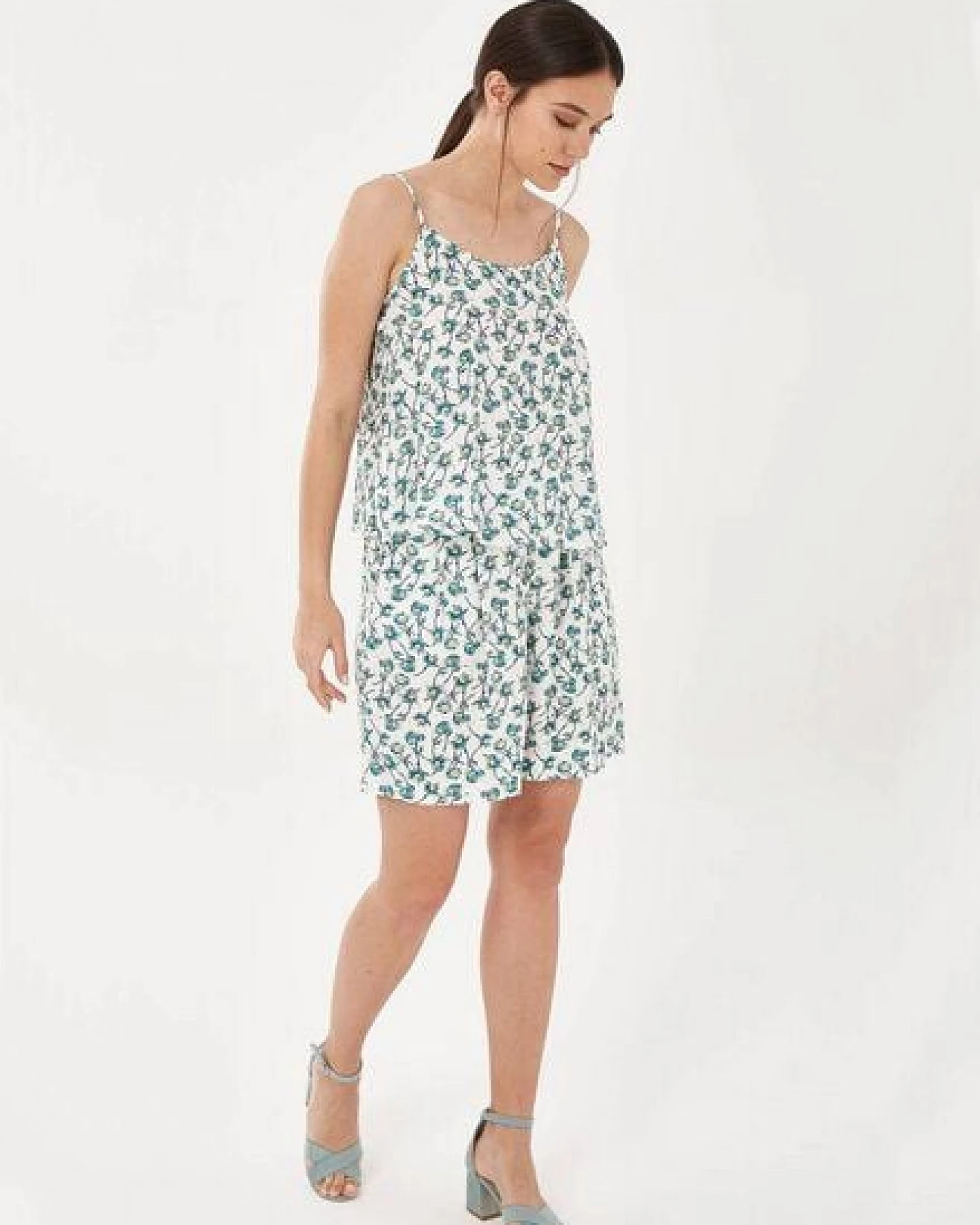 ORGANICATION Spaghettiträger-Top aus TENCEL Lyocell mit Allover-Print – Ansicht 2