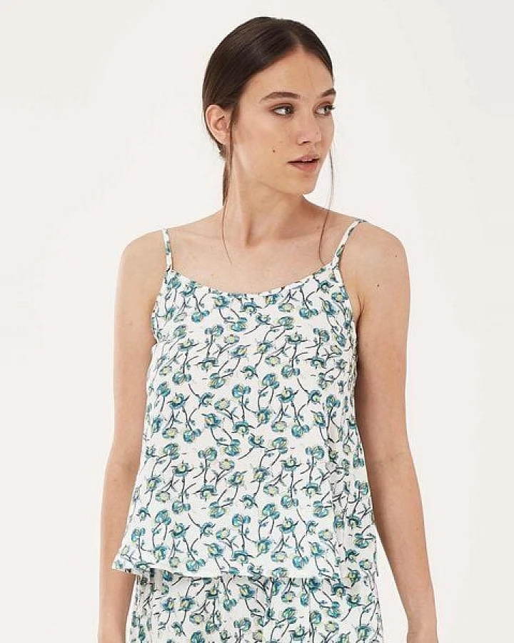 ORGANICATION Spaghettiträger-Top aus TENCEL Lyocell mit Allover-Print