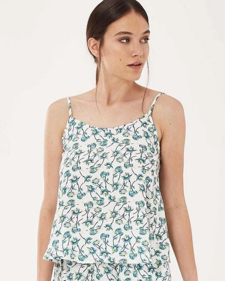 ORGANICATION Spaghettiträger-Top aus TENCEL Lyocell mit Allover-Print