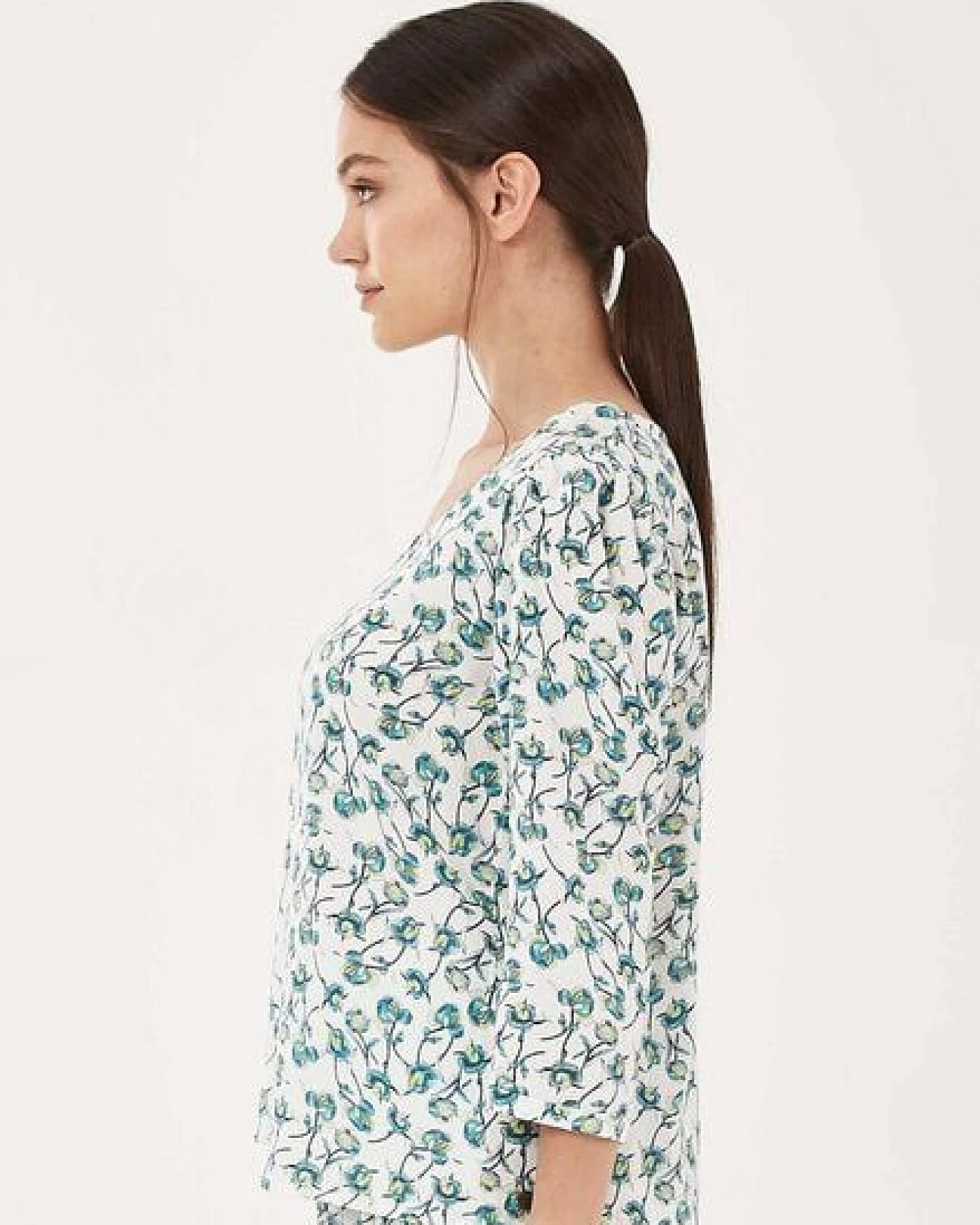 ORGANICATION Bluse aus TENCEL Lyocell mit Allover-Print – Ansicht 3