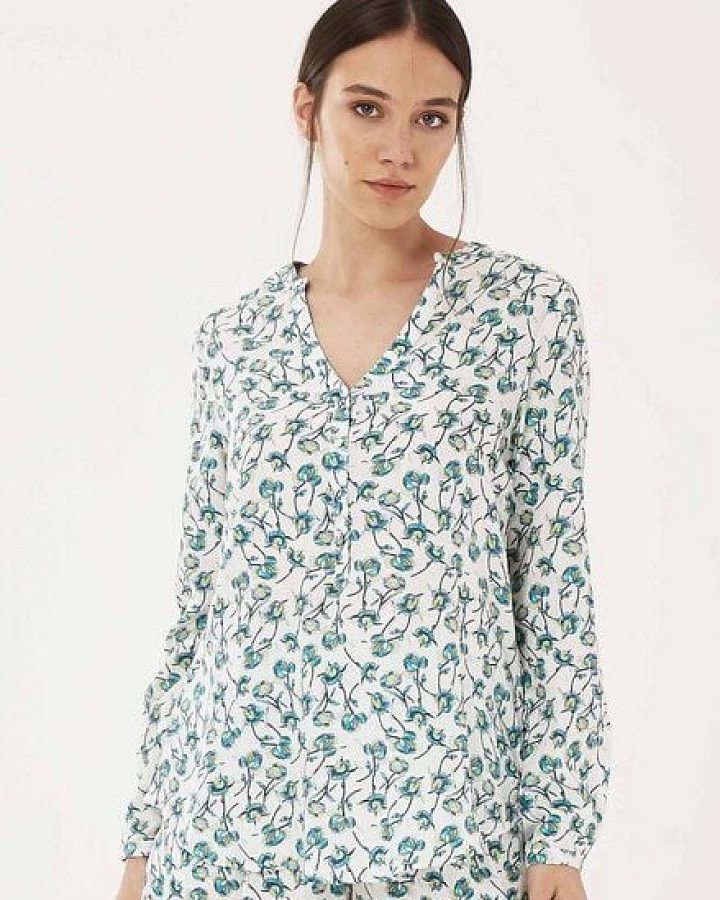 ORGANICATION Bluse aus TENCEL Lyocell mit Allover-Print