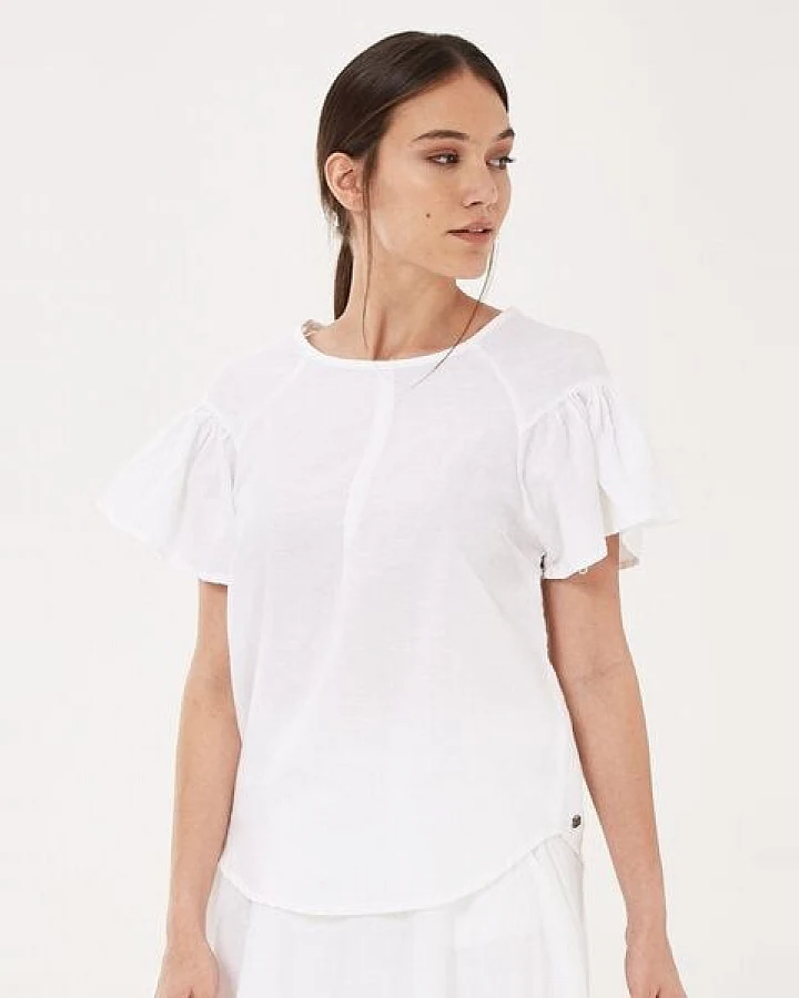 ORGANICATION Bluse aus Leinen mit Bio-Baumwolle