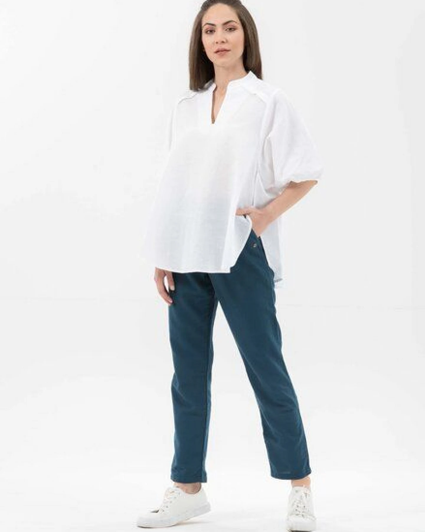 ORGANICATION Bluse aus Leinen mit Bio-Baumwolle – Ansicht 2