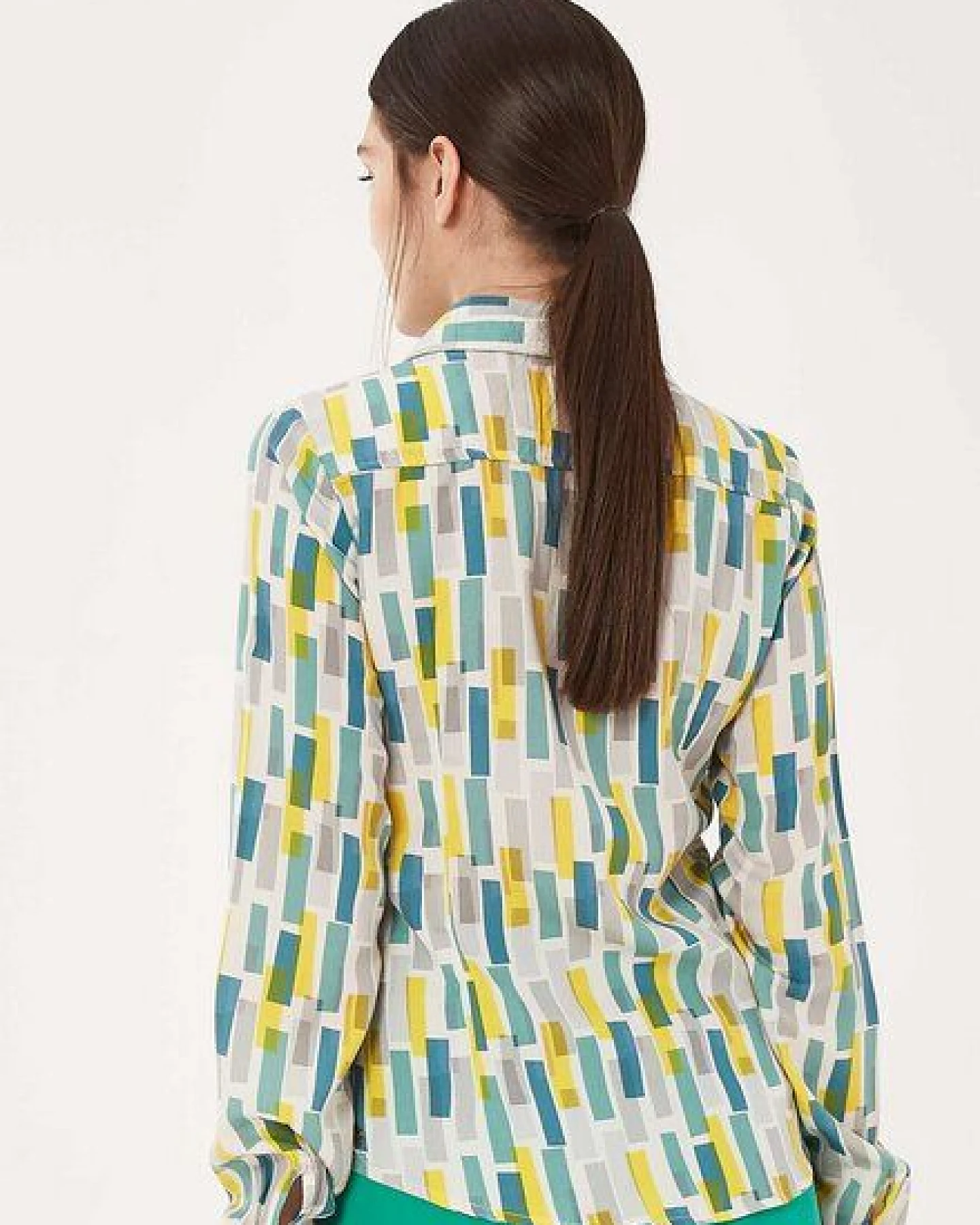 ORGANICATION Hemdbluse aus TENCEL Lyocell mit Allover-Print – Ansicht 3