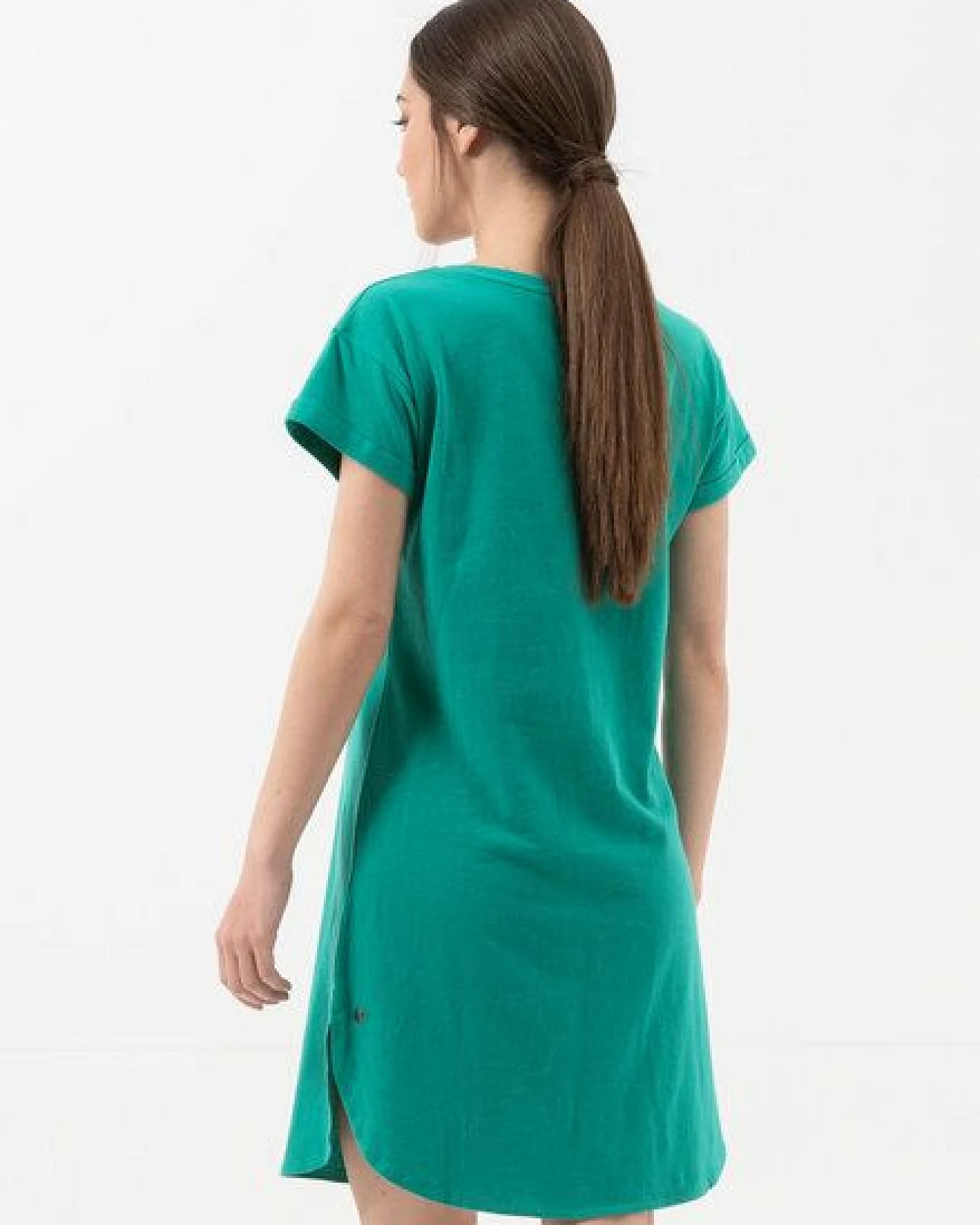ORGANICATION Jerseykleid aus Bio-Baumwolle mit Leinen – Ansicht 4