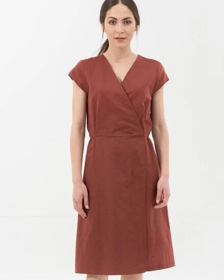 ORGANICATION Kleid aus Leinen mit Bio-Baumwolle