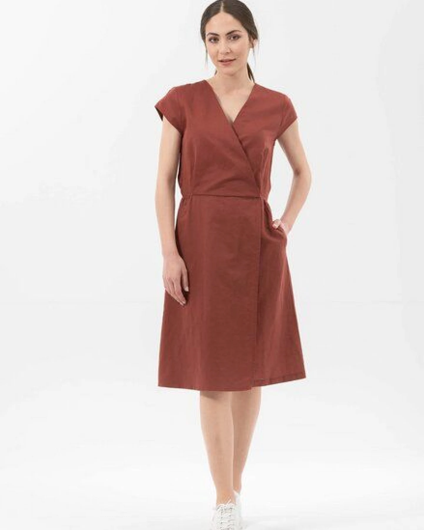 ORGANICATION Kleid aus Leinen mit Bio-Baumwolle – Ansicht 2