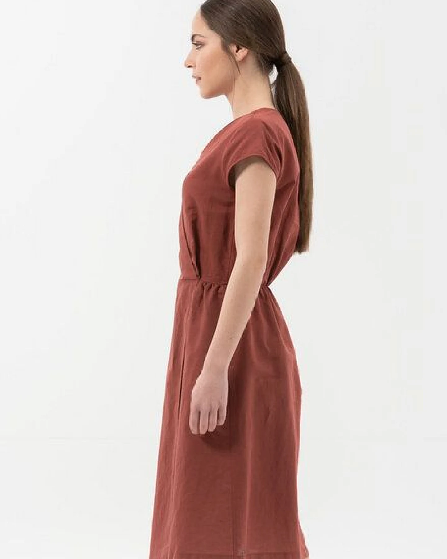 ORGANICATION Kleid aus Leinen mit Bio-Baumwolle – Ansicht 3