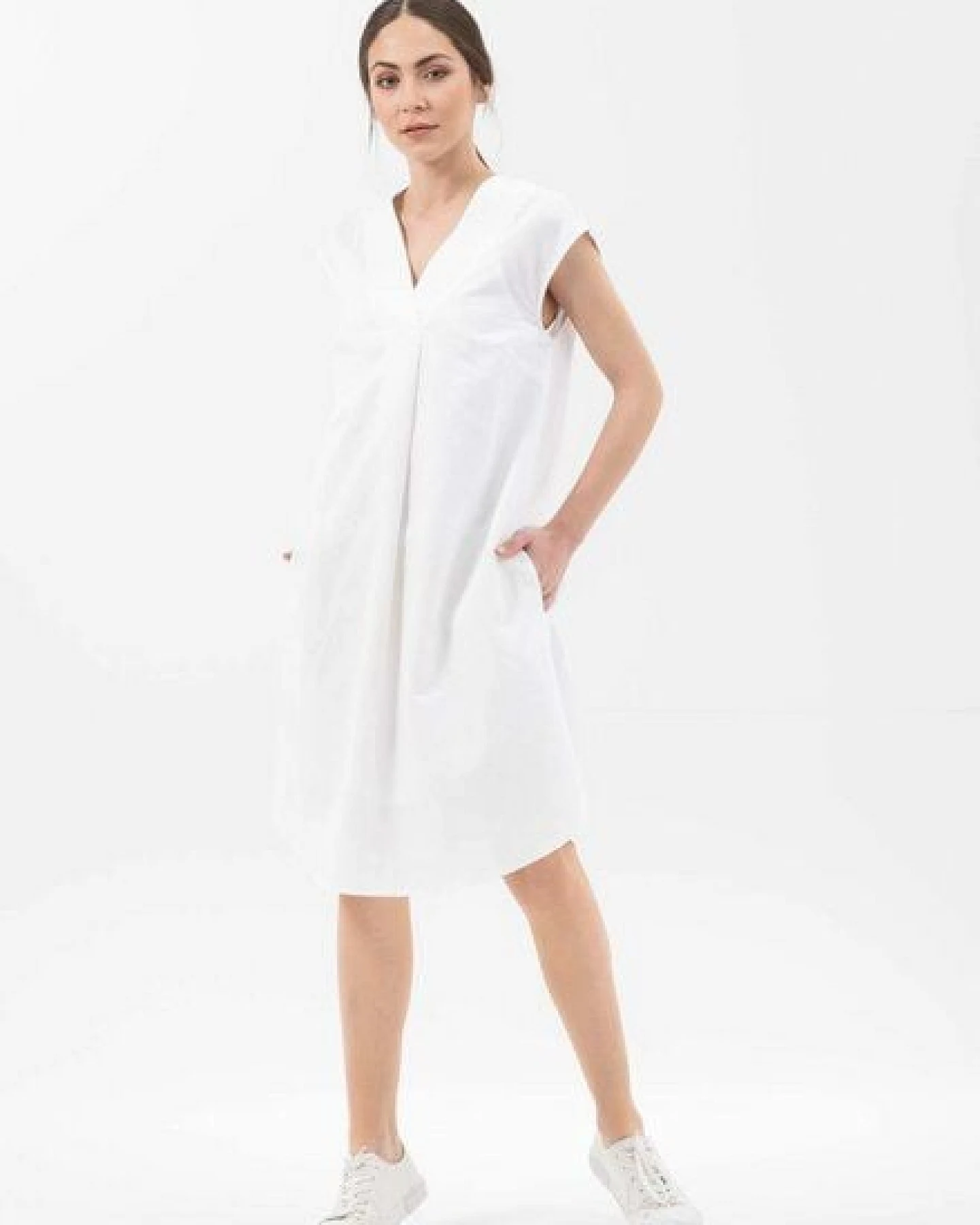 ORGANICATION Kleid aus Leinen mit Bio-Baumwolle – Ansicht 2