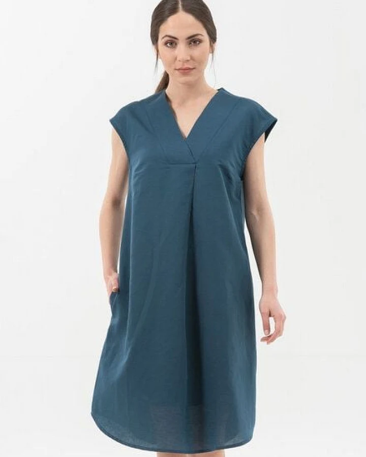 ORGANICATION Kleid aus Leinen mit Bio-Baumwolle