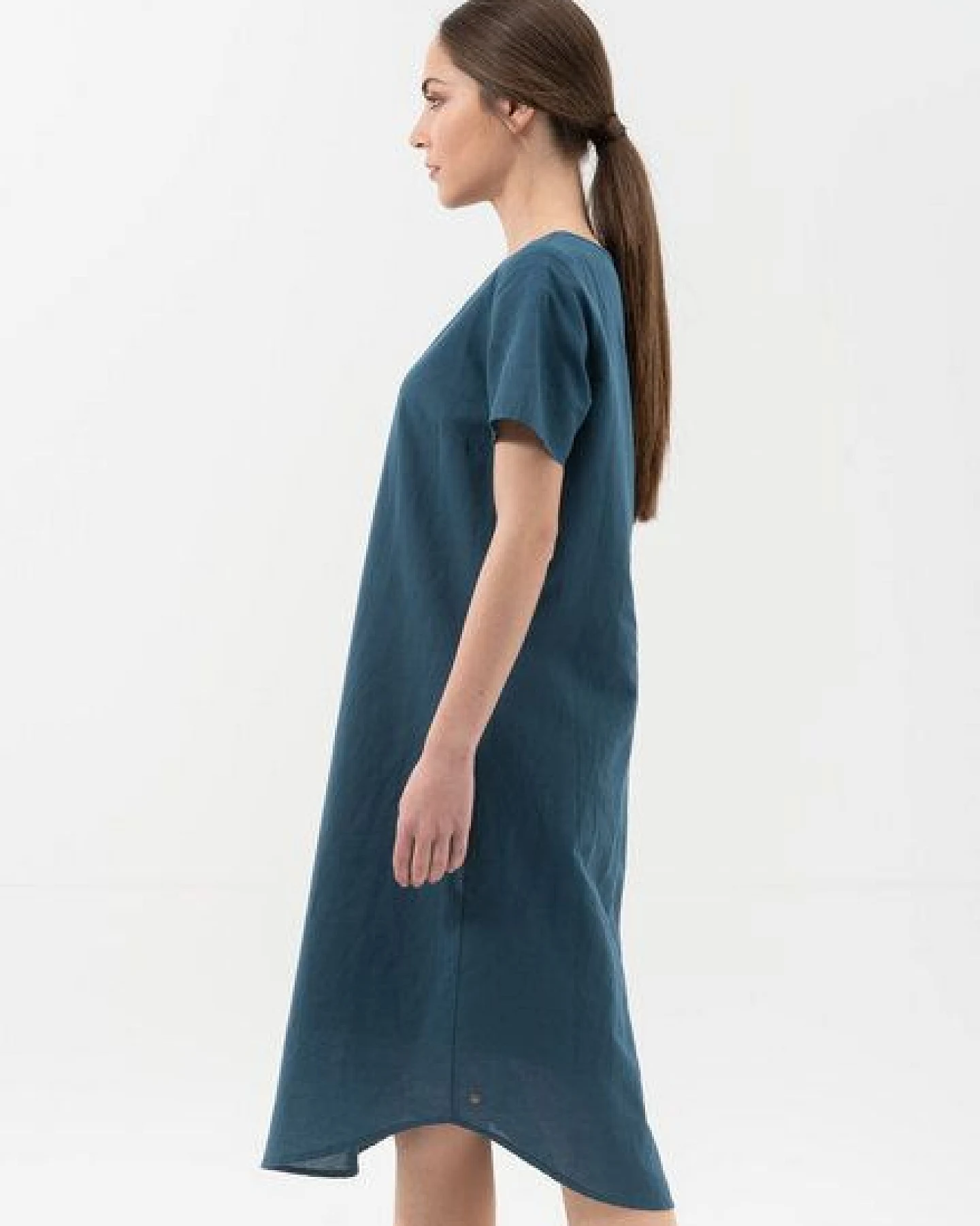 ORGANICATION Kleid aus Leinen mit Bio-Baumwolle – Ansicht 3