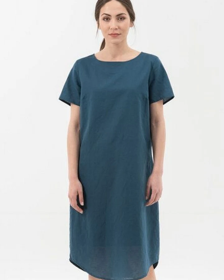 ORGANICATION Kleid aus Leinen mit Bio-Baumwolle