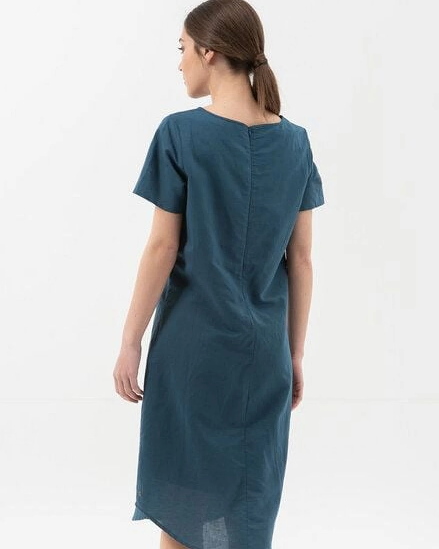 ORGANICATION Kleid aus Leinen mit Bio-Baumwolle – Ansicht 4