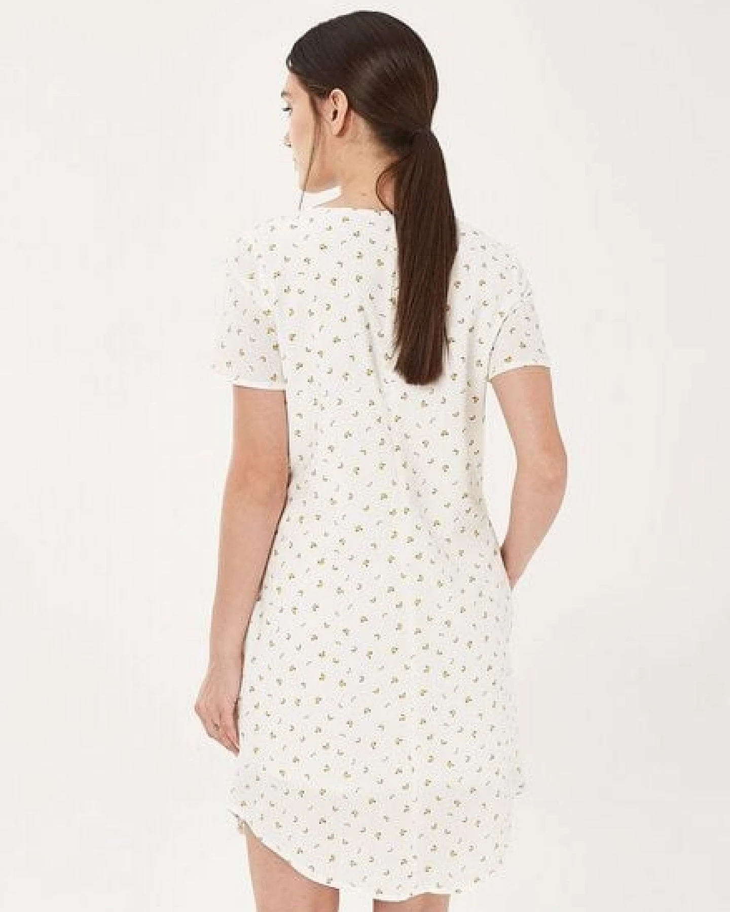 ORGANICATION Kleid aus Bio-Baumwolle mit Allover-Print – Ansicht 4