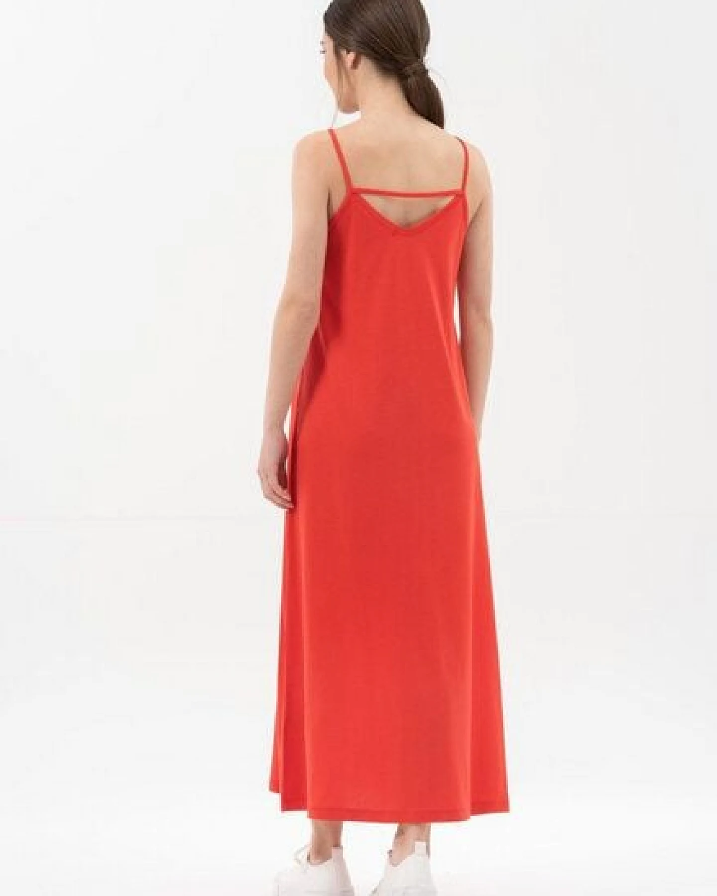 ORGANICATION Spaghettiträger-Kleid aus Tencel mit Bio-Baumwolle – Ansicht 4