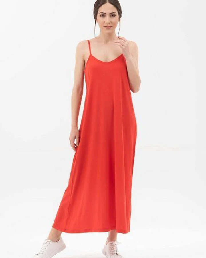 ORGANICATION Spaghettiträger-Kleid aus Tencel mit Bio-Baumwolle