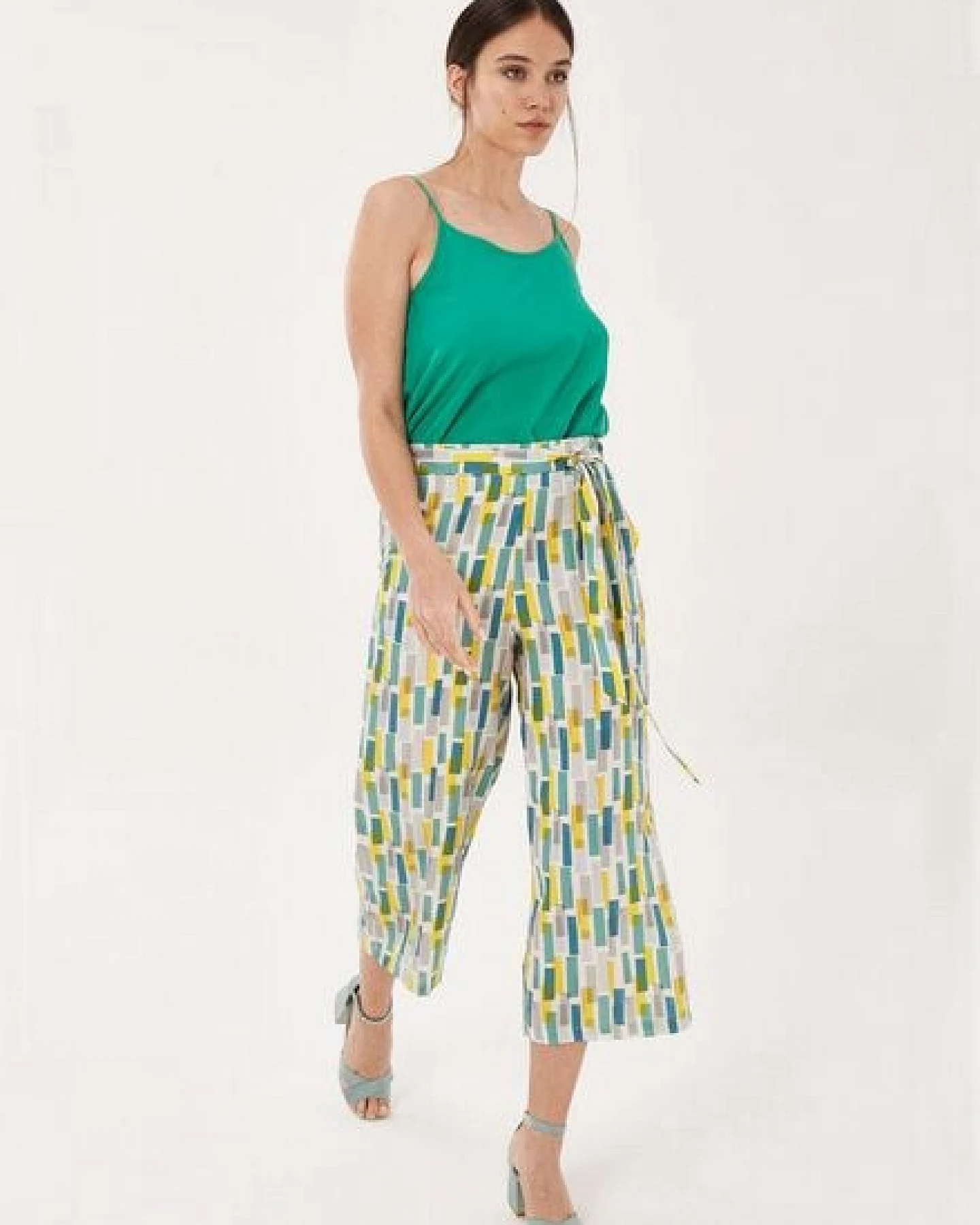 ORGANICATION 7/8-Hose aus TENCEL Lyocell mit Allover-Print – Ansicht 2