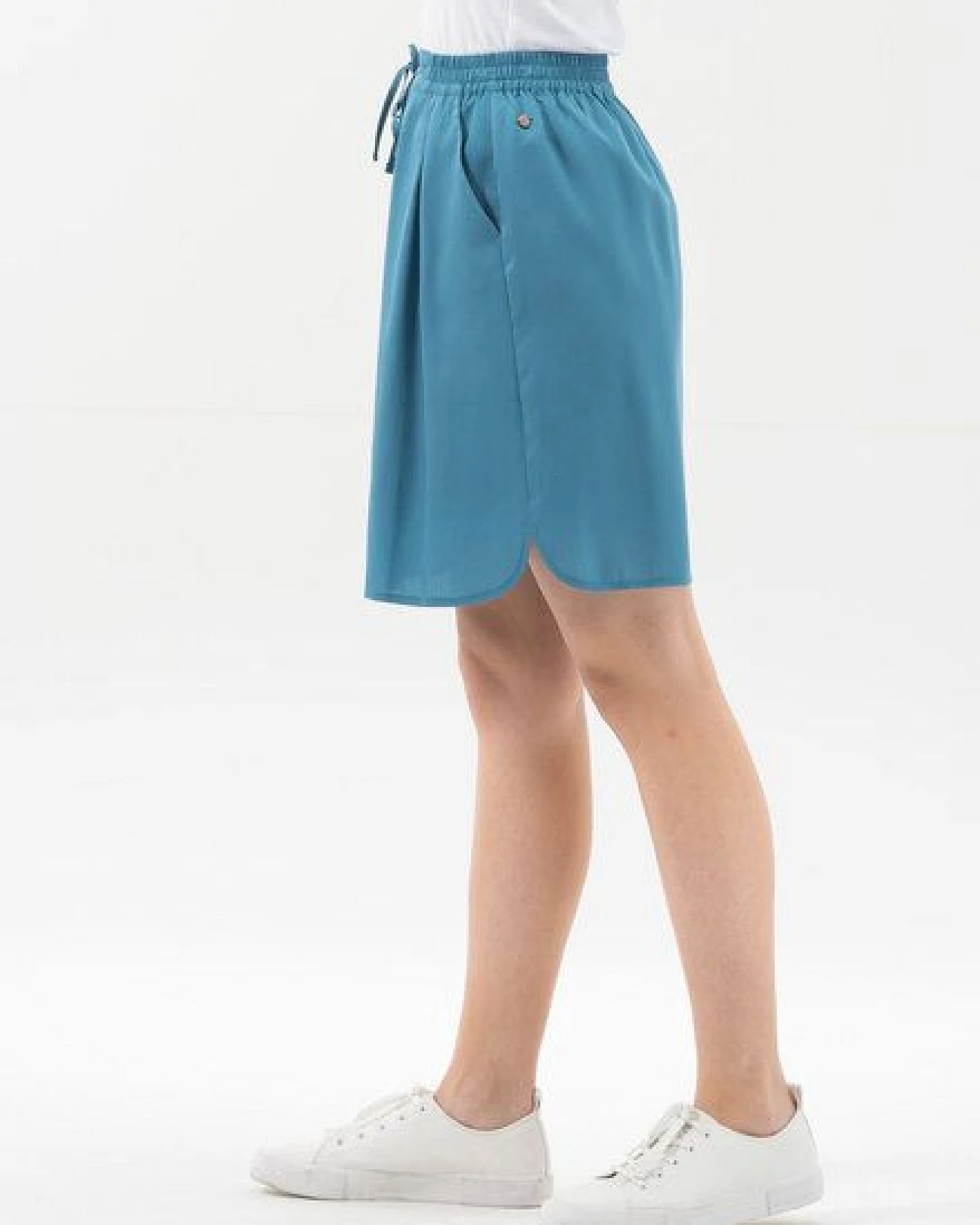 ORGANICATION Minirock aus Tencel mit Kordelzug – Ansicht 3