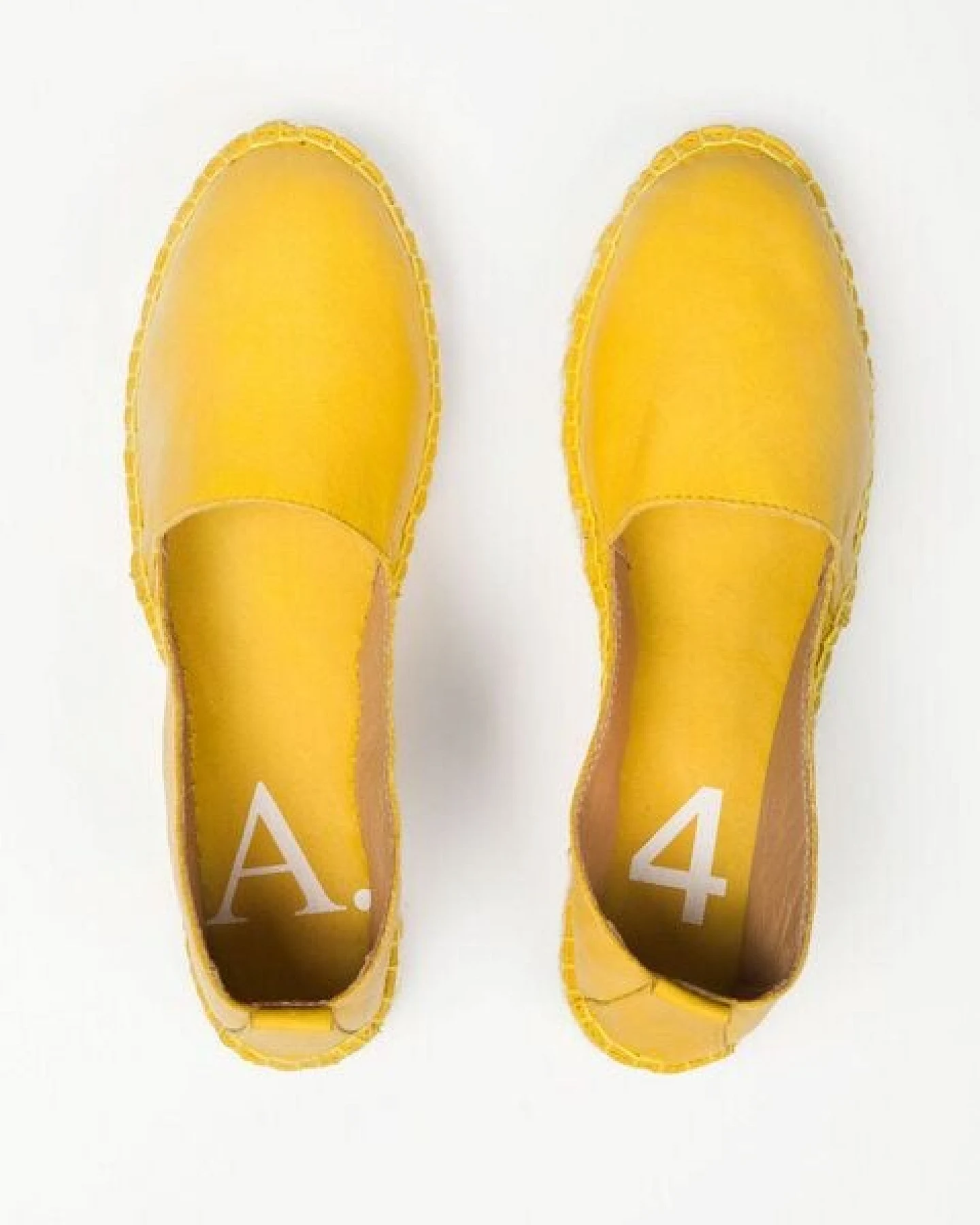 Act. Arven Mixed Sole leather Espadrilles Yellow – Ansicht 2