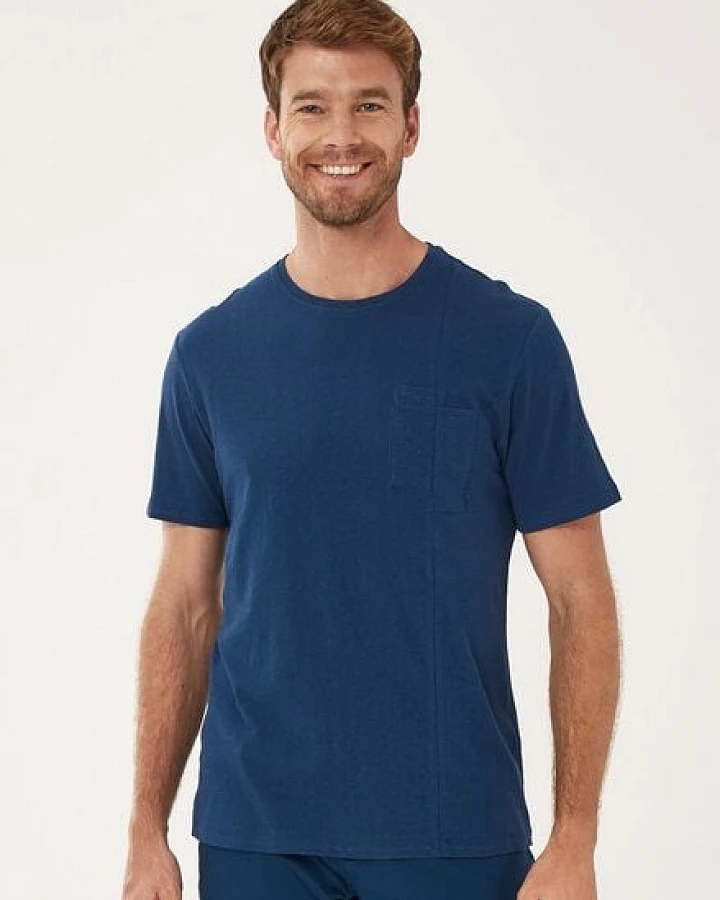 ORGANICATION T-Shirt aus Bio-Baumwolle mit Leinen