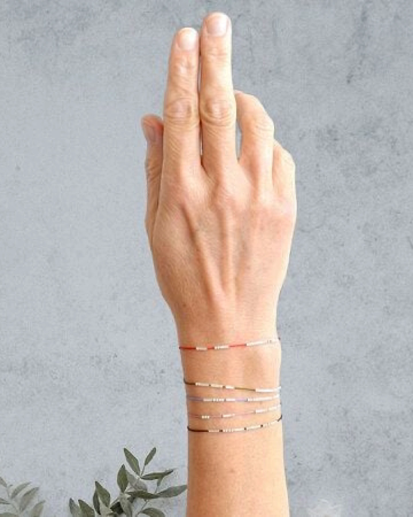 renna deluxe Morse-Code Armband aus Sterling Silber – Ansicht 4