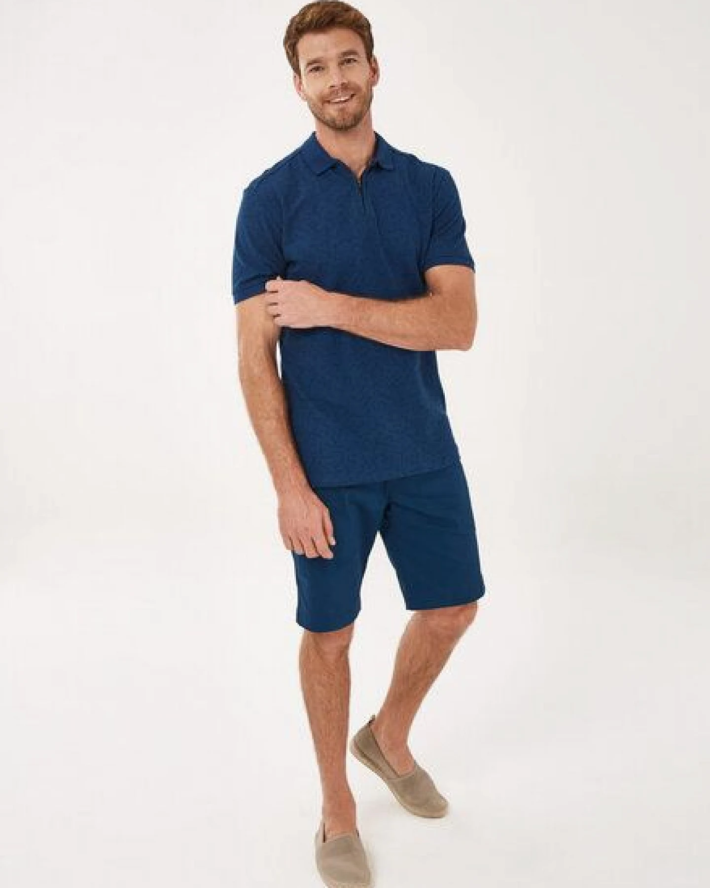ORGANICATION Poloshirt aus Bio-Baumwolle mit Reißverschluss – Ansicht 2