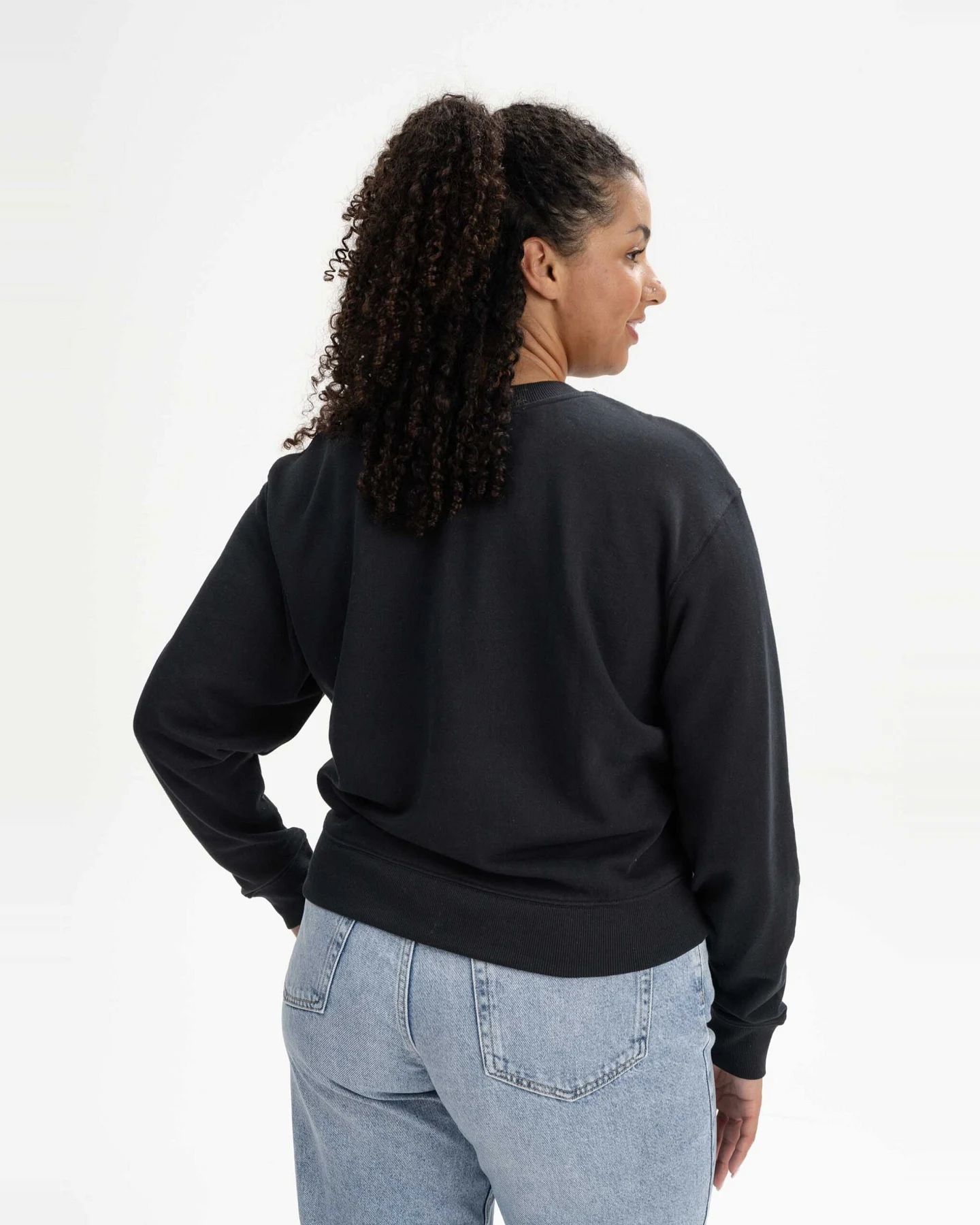 MELA Damen vegan Sweatshirt Rati Schwarz – Ansicht 2