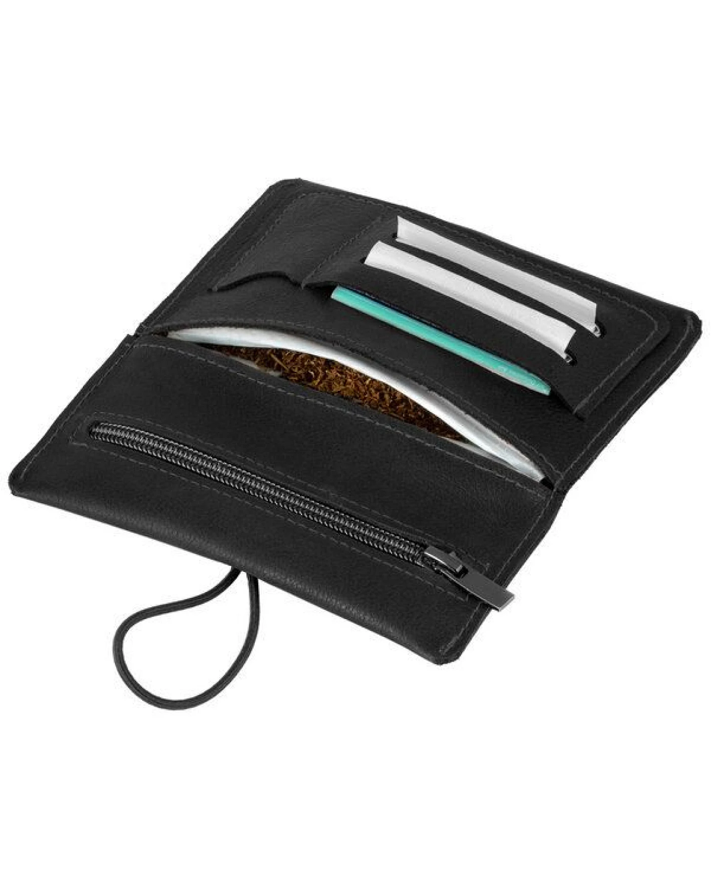 Simaru Leder Tabaktasche "SINTRA" mit auswechselbarem Gummi. – Ansicht 4