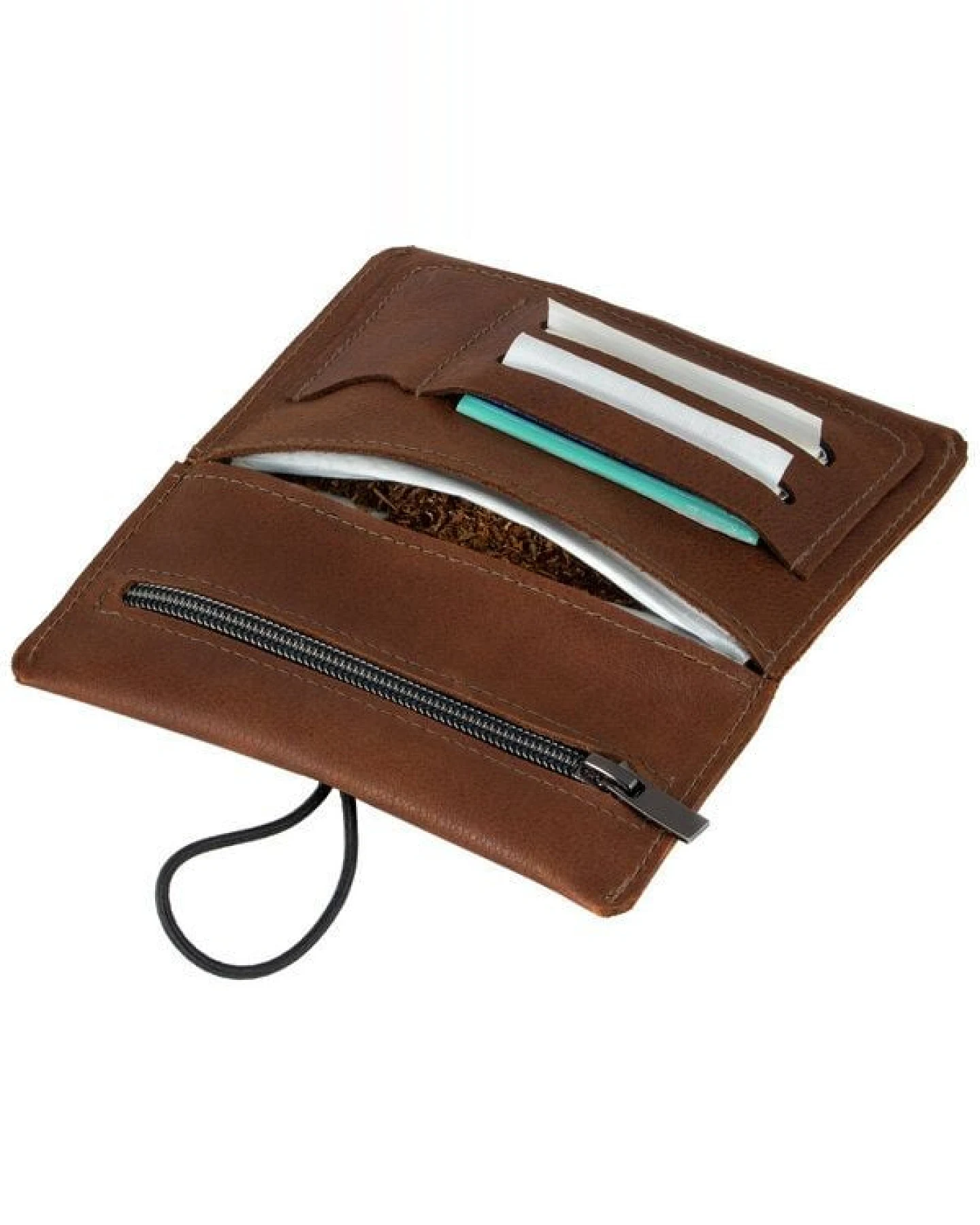 Simaru Leder Tabaktasche "SINTRA" mit auswechselbarem Gummi. – Ansicht 4