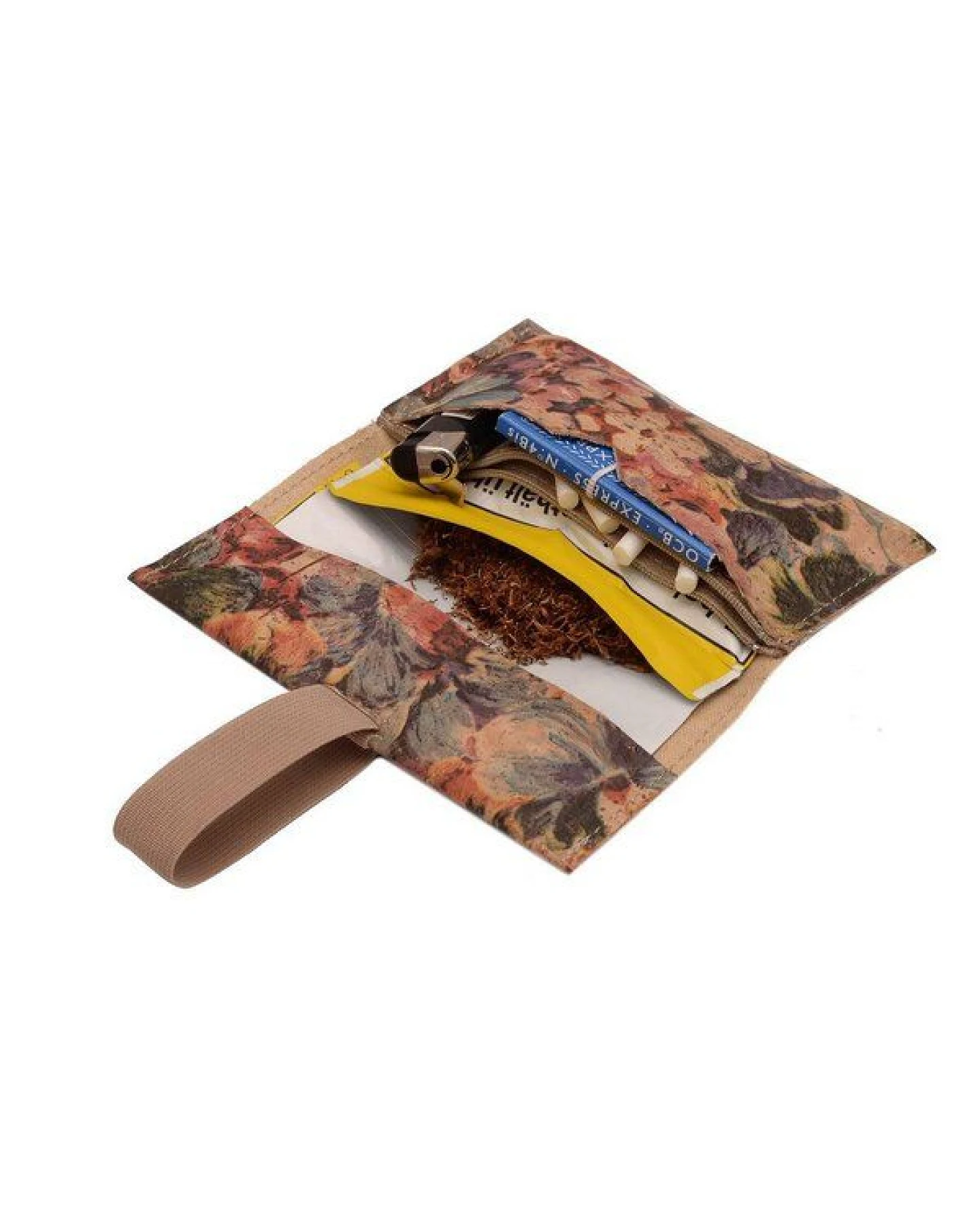 Simaru Tabaktasche 35g "LEIRA" aus Kork mit Gummiband. – Ansicht 2