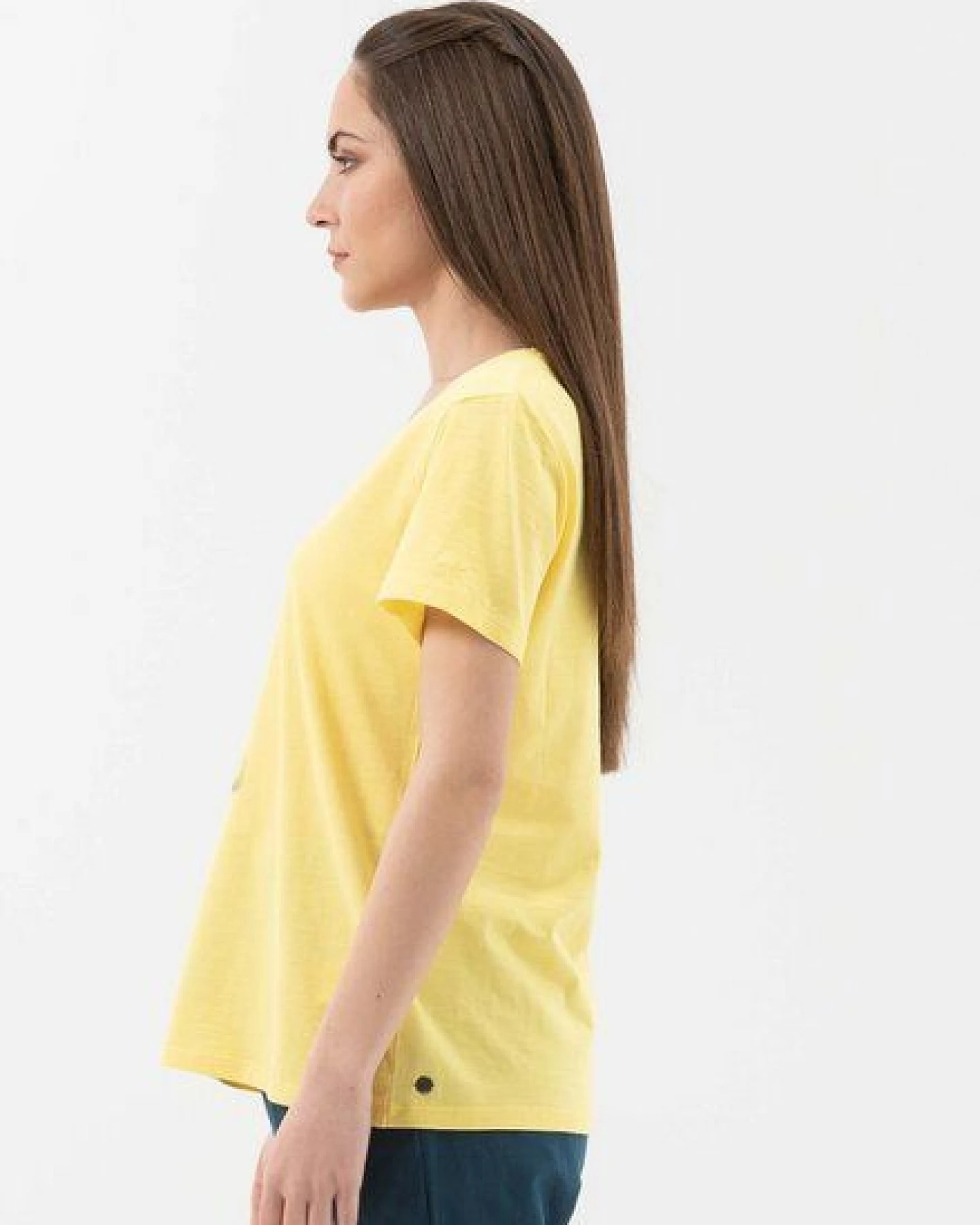 ORGANICATION T-Shirt aus Bio-Baumwolle mit V-Ausschnitt – Ansicht 3