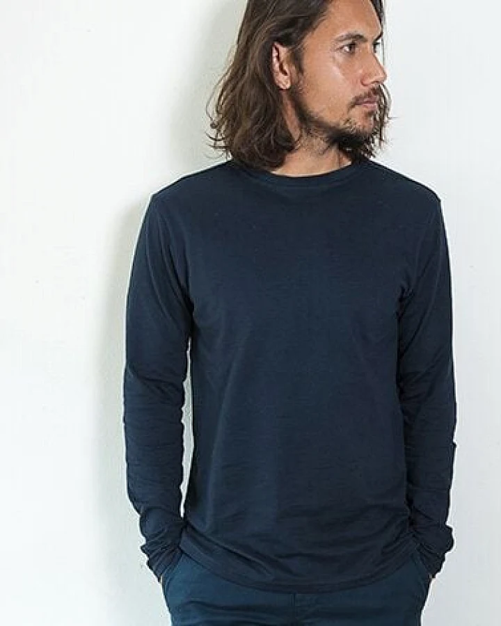 The Driftwood Tales Basic Piqué Langarm Tshirt