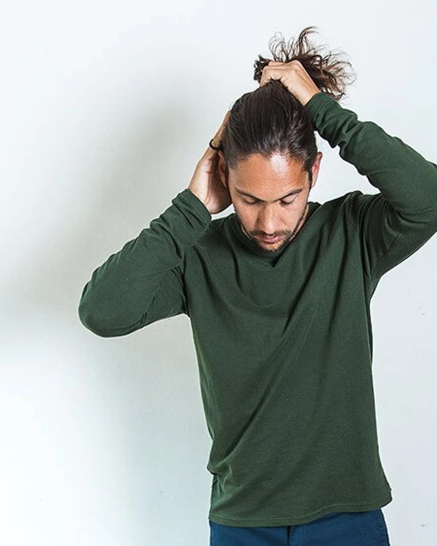 The Driftwood Tales Basic Piqué Langarm Tshirt – Ansicht 2