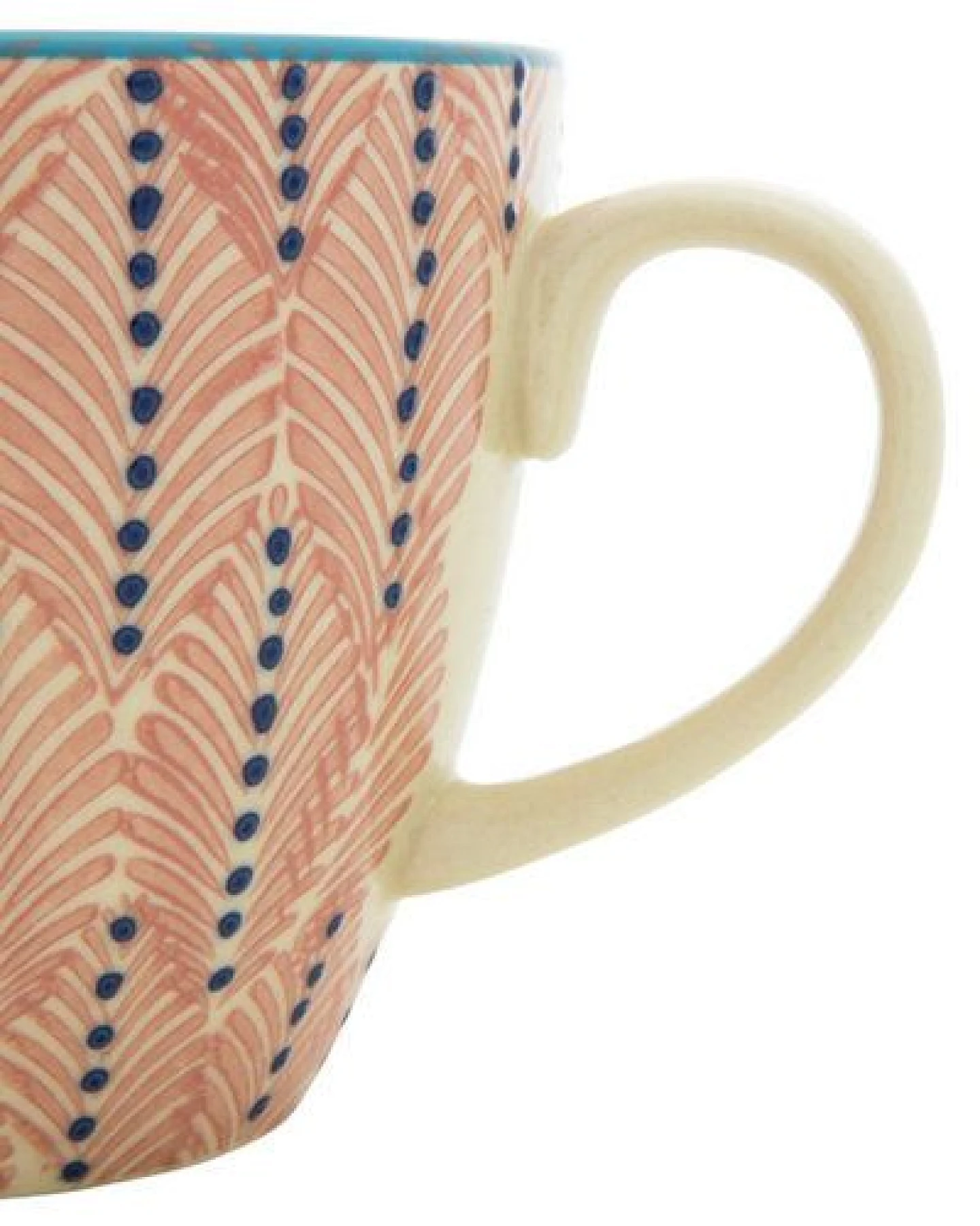 TRANQUILLO Große Tasse MIIX'N'MATCH aus Steinzeug mit Muster, 500 ml (POR487, POR488) – Ansicht 2