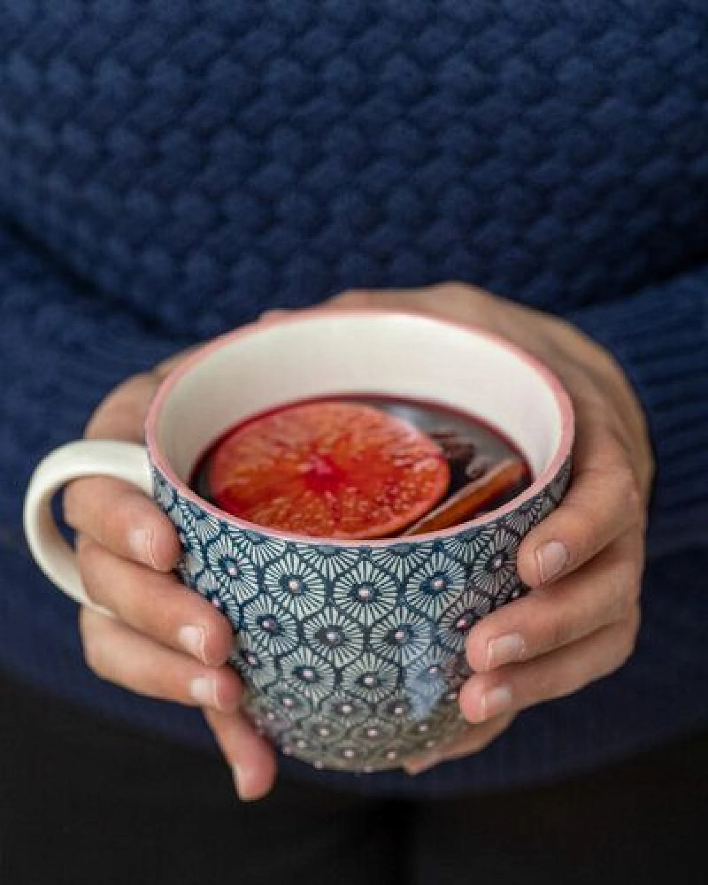 TRANQUILLO Große Tasse MIIX'N'MATCH aus Steinzeug mit Muster, 500 ml (POR487, POR488) – Ansicht 4
