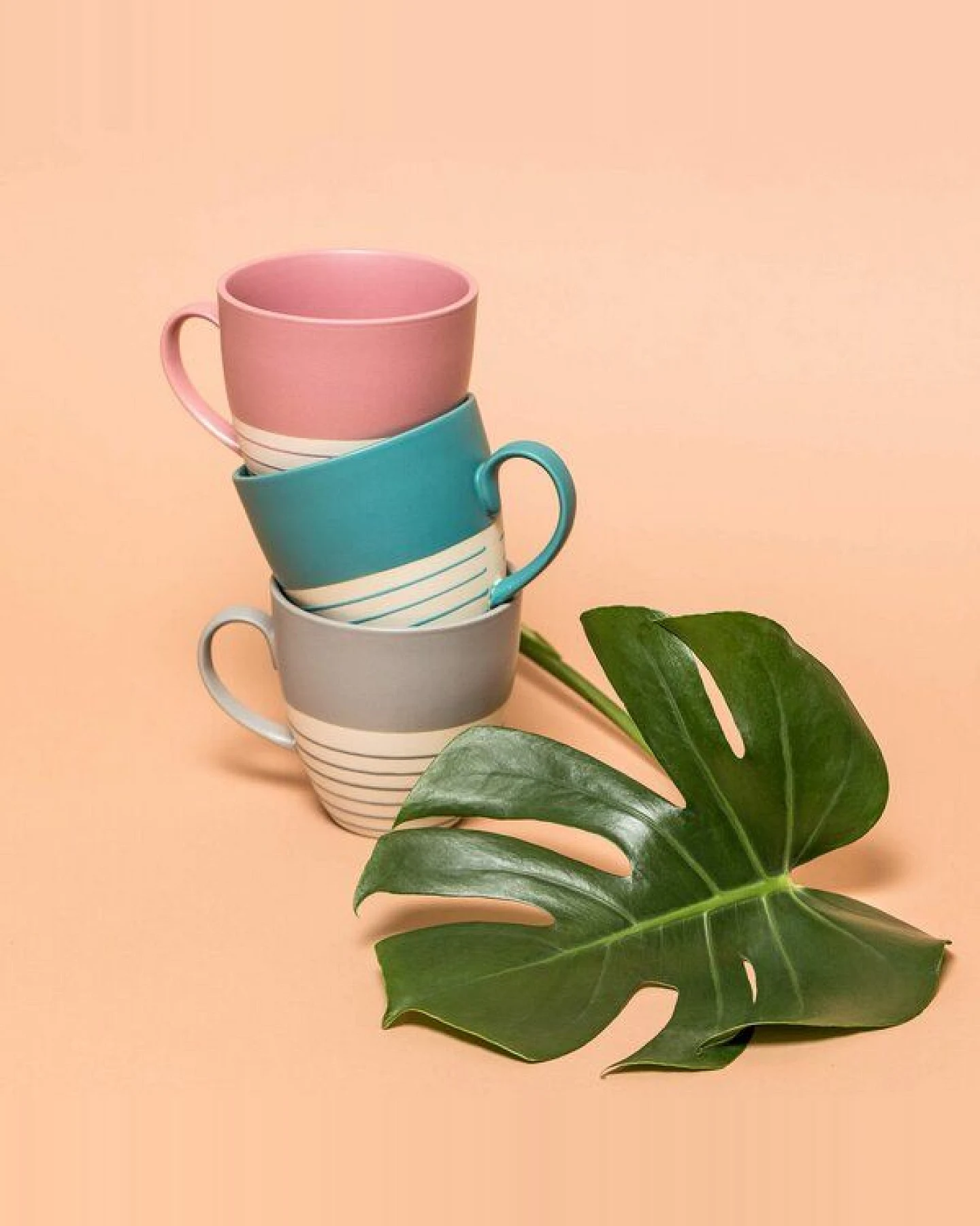 TRANQUILLO Tasse Modern aus Steingut 500 ml – Ansicht 4