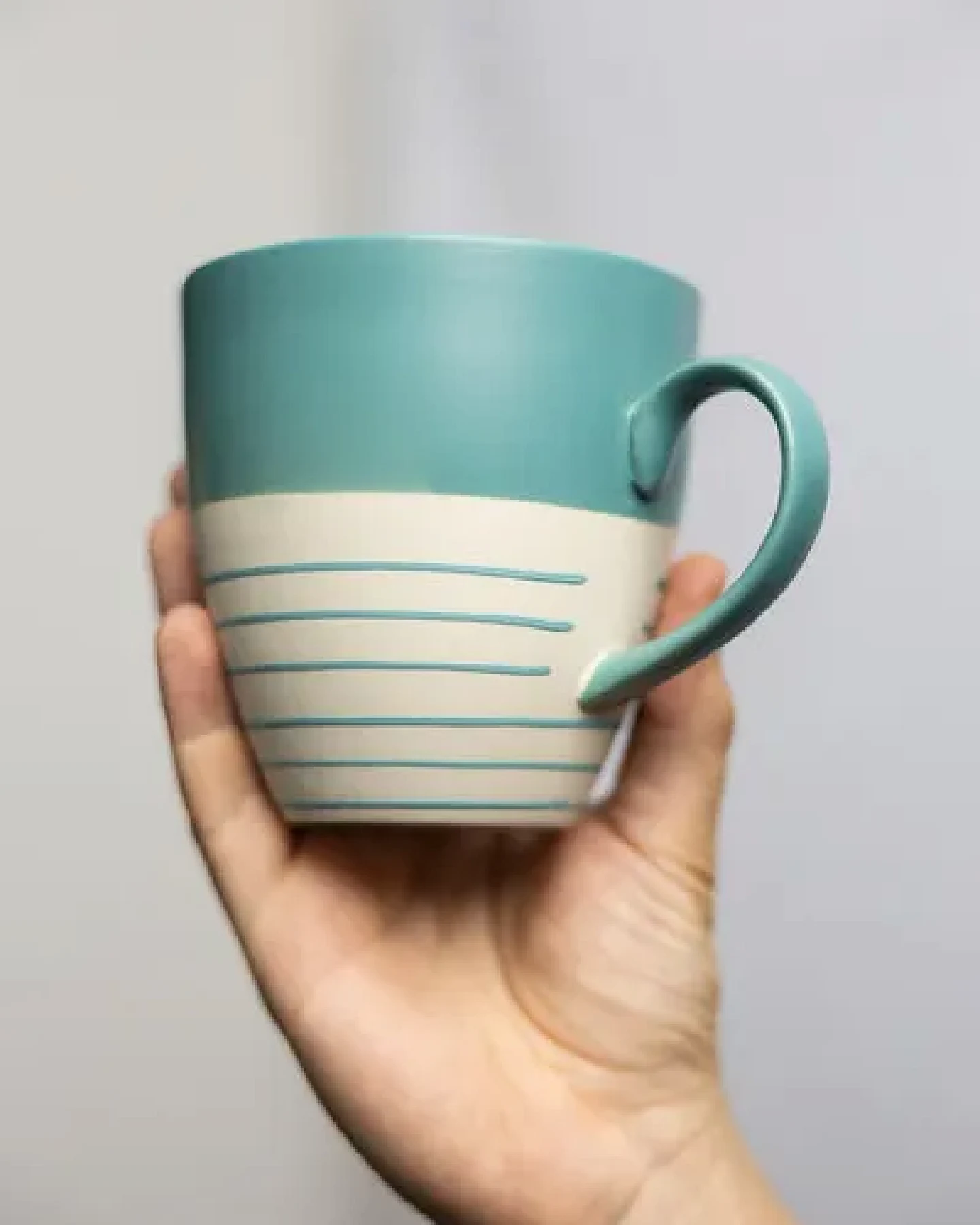 TRANQUILLO Tasse Modern aus Steinzeug 500 ml – Ansicht 4