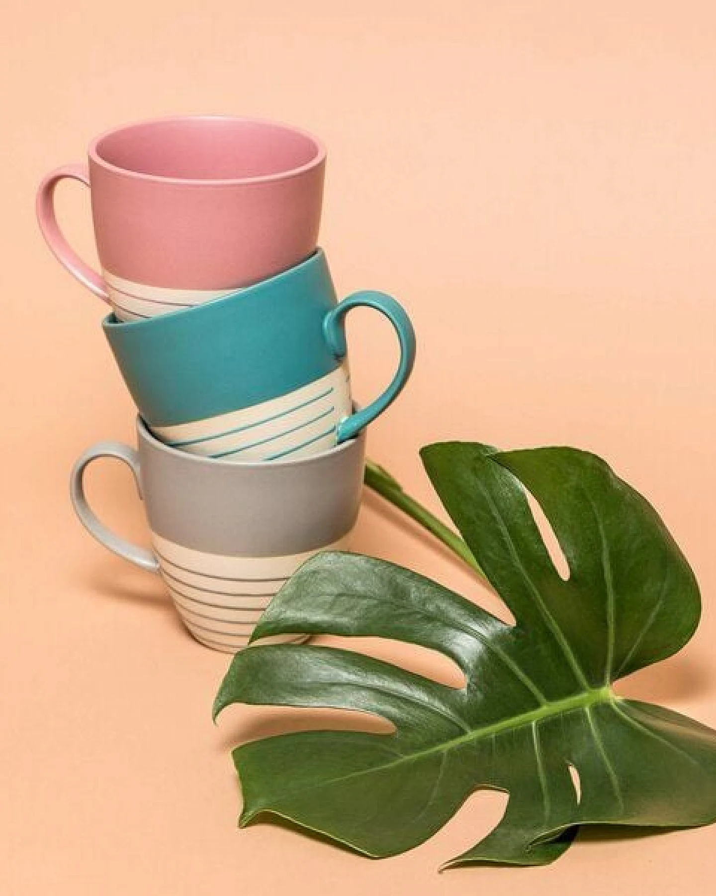 TRANQUILLO Tasse Modern aus Steingut 500 ml – Ansicht 4