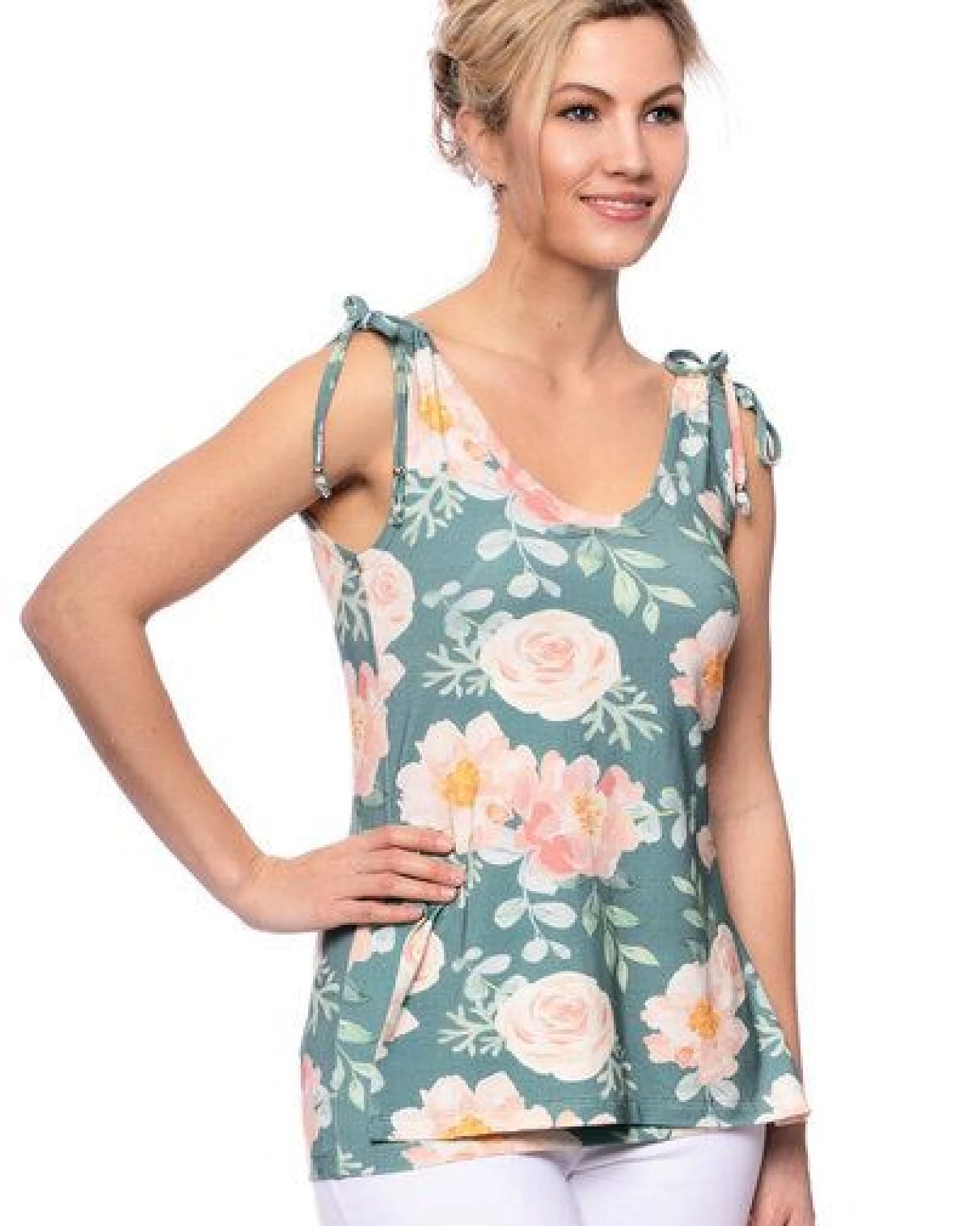 Milchshake ABELIA Umstands-& Stilltop (Print) – Ansicht 2