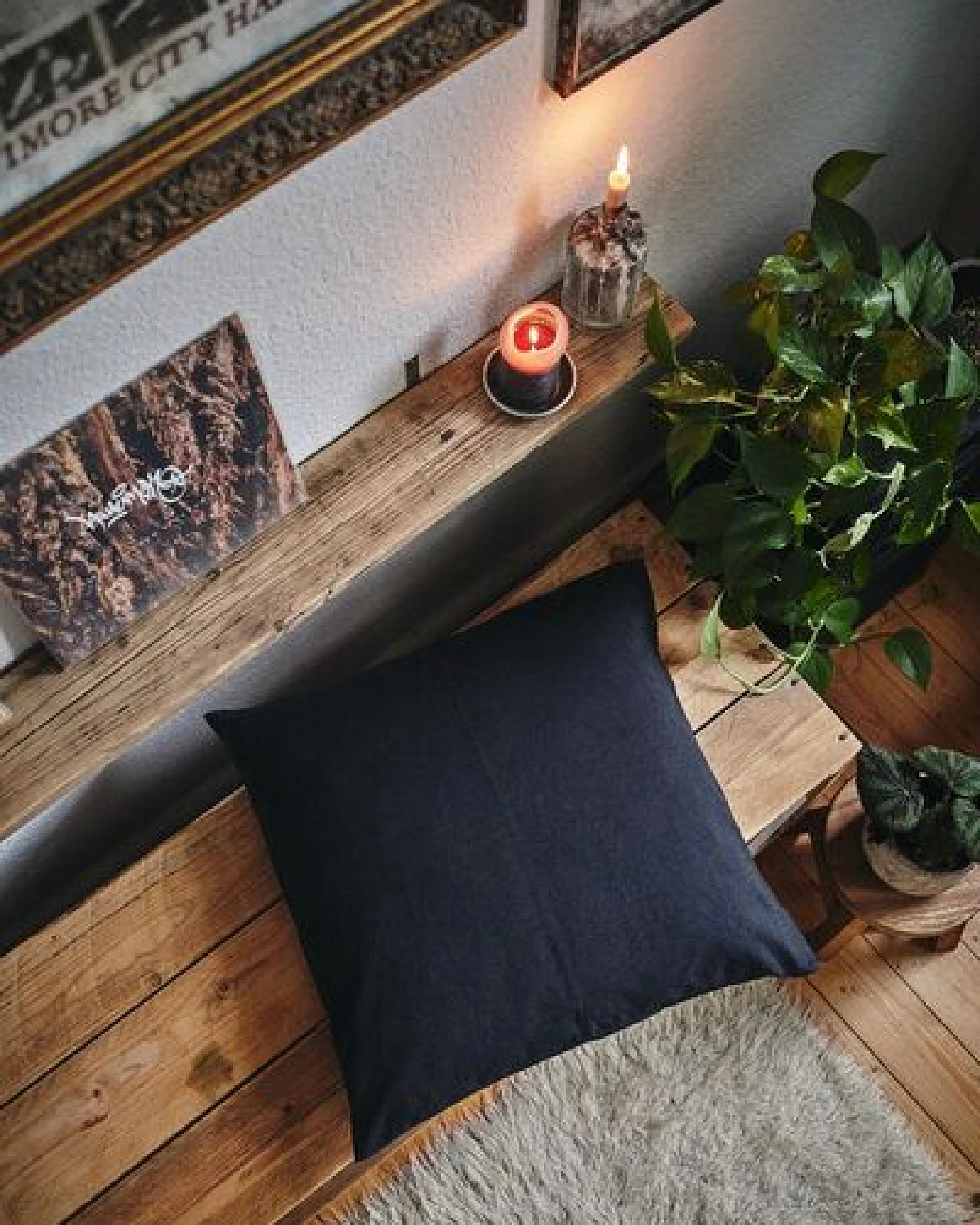 HängemattenGlück Sofakissen 40x40cm Latex & Kapok - Grautöne – Ansicht 3