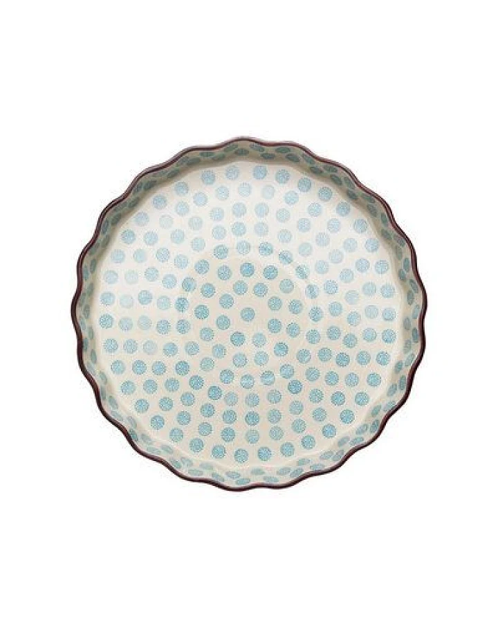 TRANQUILLO Quicheform aus Steinzeug mit Muster 27 cm (POR087, POR492, POR670)