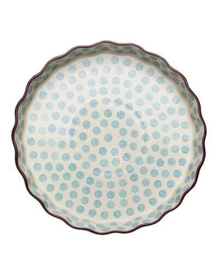 TRANQUILLO Quicheform aus Steinzeug mit Muster 27 cm (POR087, POR492, POR670)