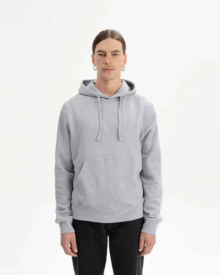 MELA Herren vegan Kapuzenpulli Tican Gray Melange