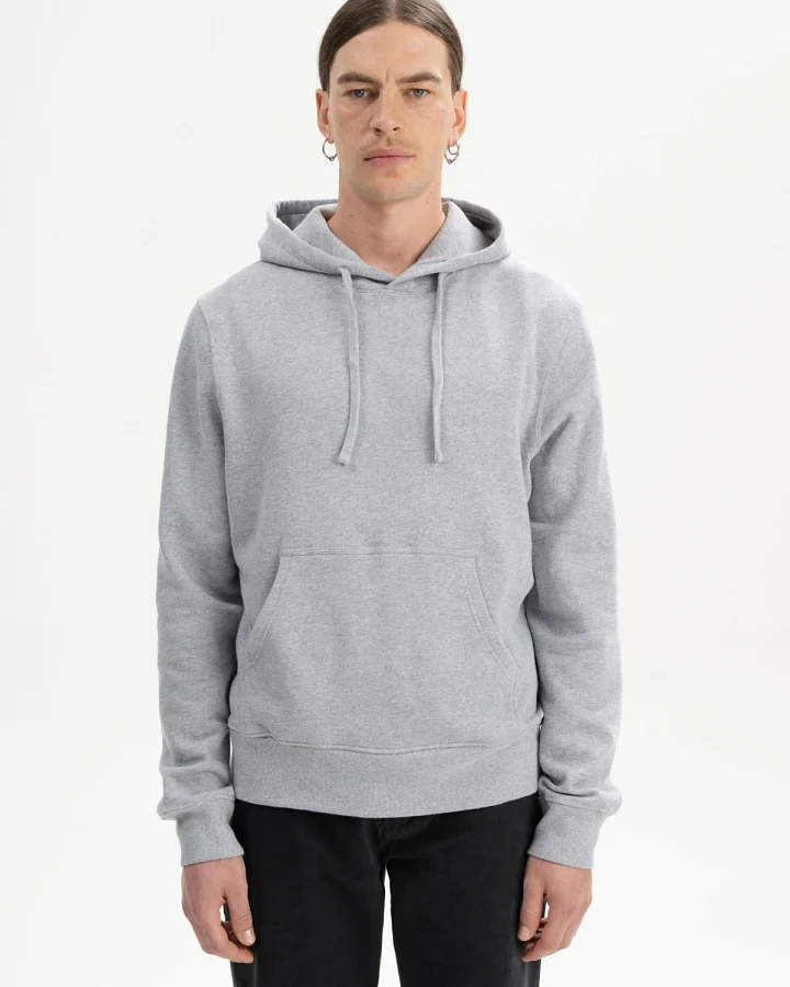 MELA Herren vegan Kapuzenpulli Tican Gray Melange