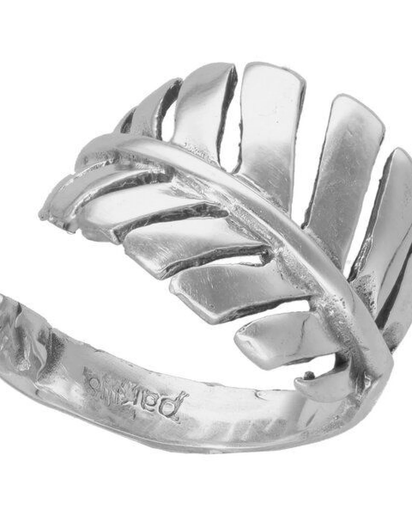pakilia Silber Ring Farn Fair-Trade und handmade – Ansicht 2