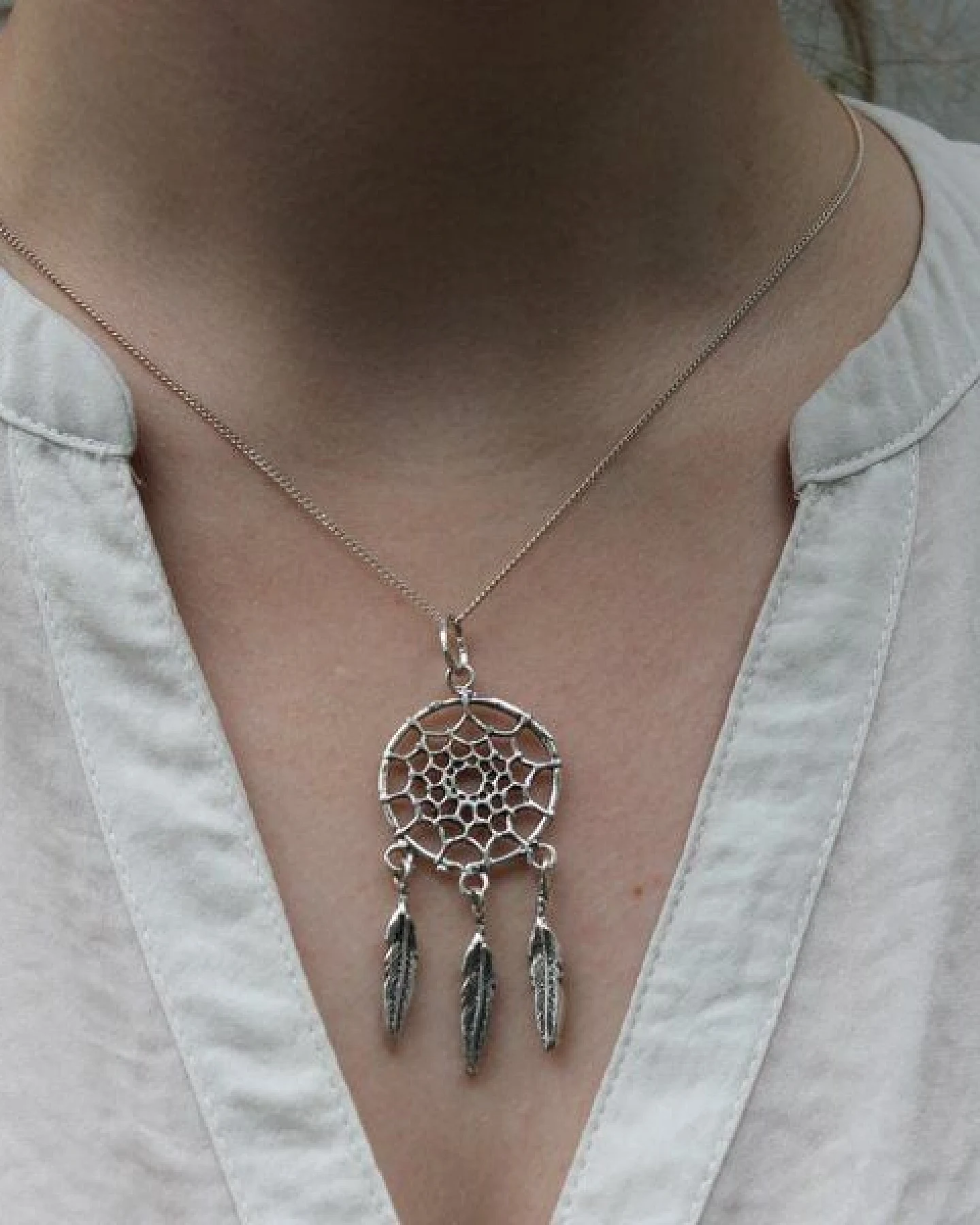 pakilia Silber Kette Traumfänger Fair-Trade und handmade – Ansicht 4