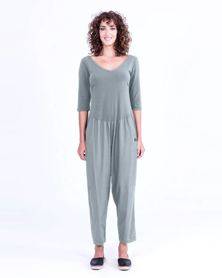 RAVENS VIEW IBIZA Damen vegan Jumpsuit Midnight Mono Chinois Grün
