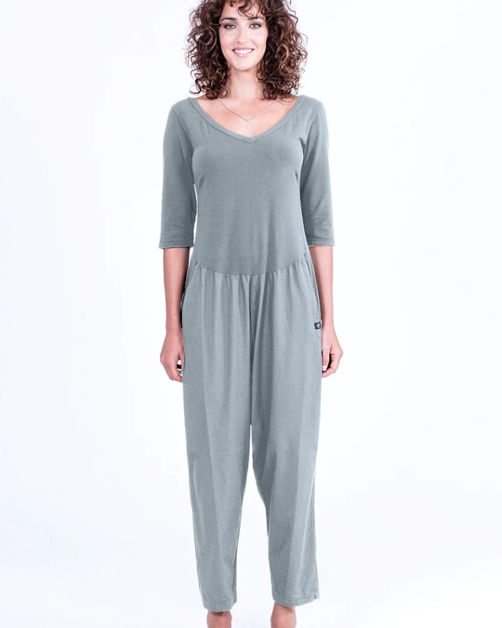 RAVENS VIEW IBIZA Damen vegan Jumpsuit Midnight Mono Chinois Grün