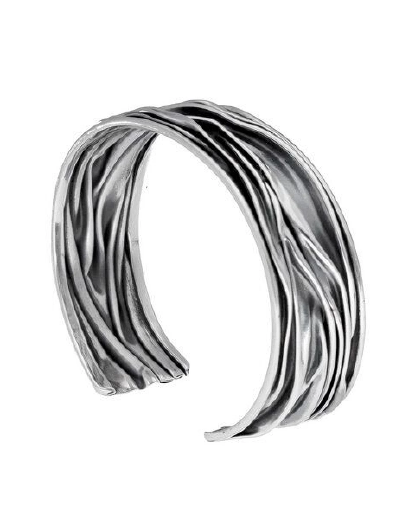 pakilia Silber Armband Wellen Fair-Trade und handmade – Ansicht 2